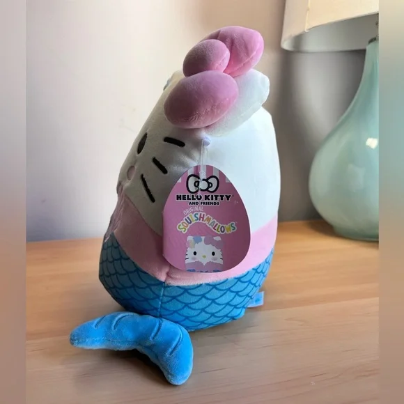 10” Hello Kitty Mermaid Seashell Squishmallows Kellytoy Sanrio NWT 2022 - Picture 3 of 13